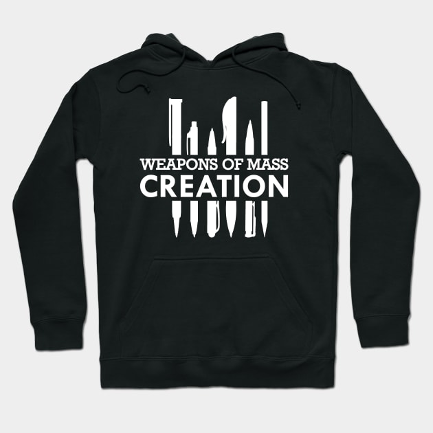 Writer - Weapons of mass creation Hoodie by KC Happy Shop